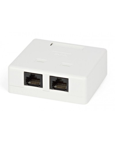 Розетка компьютерная RJ-45(8P8C) Hyperline SB1-2-8P8C-C5e-WH в Йошкар-Оле Розетки компьютерные и телефонные Pintop.ru
