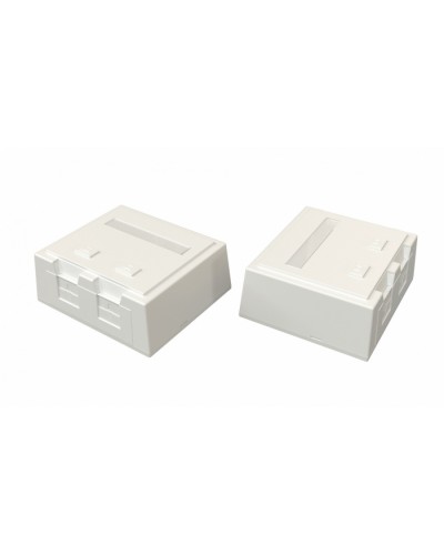 Корпус настенной розетки Hyperline (SBB4-2-WH) в Йошкар-Оле Аксессуары для кабель-канала Pintop.ru
