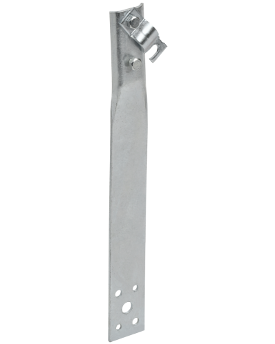 Держатель проводника круглого 6-10мм винтовой прямой h=60мм оцинкованная сталь IEK (ZDP86-11-1-16-60) в Йошкар-Оле Крепеж Pintop.ru