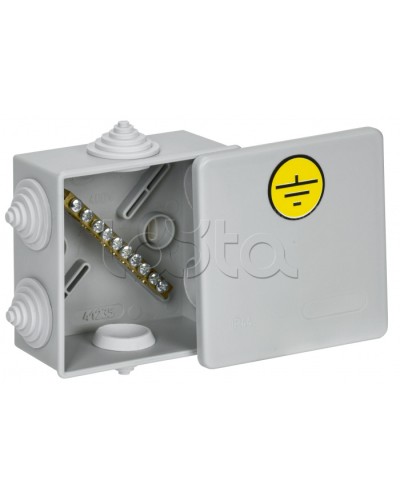 Коробка КУП КМ41360 85х85х40мм IP44 6 вв. (7035) IEK (UKO21-085-085-040-K41-44U) в Йошкар-Оле Распределительные коробки Pintop.ru