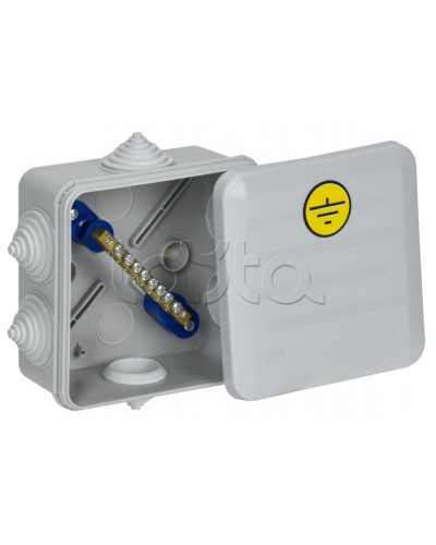 Коробка КУП КМ41361 100х100х50мм IP44 6 вв. (7035) IEK (UKO21-100-100-050-K41-55U) в Йошкар-Оле Распределительные коробки Pintop.ru