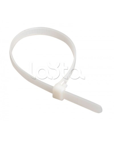 Стяжка 150x2,5 мм нейлоновая, белая IEK (UHH31-D025-150-100) в Йошкар-Оле Стяжки-хомуты Pintop.ru