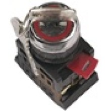 Переключатель AKS-22 с ключом на 2 фиксир.положения I-O 1з+1р черный IEK BSW10-AKS-2-K02