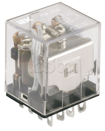 Реле промежуточное РЭК77/3 IEK RRP10-3-10-012D в Йошкар-Оле Аксессуары для кабель-канала Pintop.ru