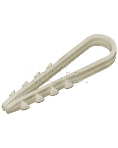 Дюбель-хомут 5-8 мм нейлон белый (100шт) IEK UHH35-5-8-100 в Йошкар-Оле Стяжки-хомуты Pintop.ru