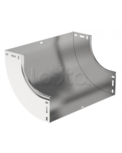 ESCA Поворот плавн. 90град тип В10 80х500мм IEK (CPV51-0-90-080-500) в Йошкар-Оле Аксессуары для лотков Pintop.ru