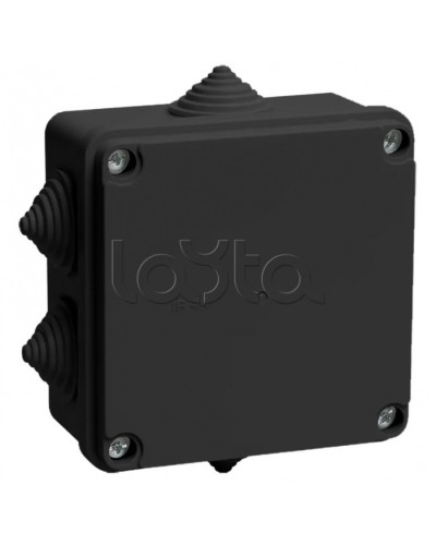 Коробка расп. КМ41233 100х100х50мм IP44 6 вв. черная IEK (UKO11-100-100-050-K02-44) в Йошкар-Оле Распределительные коробки Pintop.ru