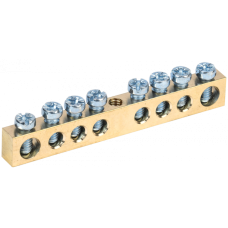 Шина нулевая на DIN-изолятор ШНИ-6x9 8/1 IEK (YNN10-08-100)