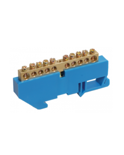 Шина N ноль на DIN-изол ШНИ-6х9-20-Д-С IEK YNN10-69-20D-K07 в Йошкар-Оле Клеммные колодки Pintop.ru