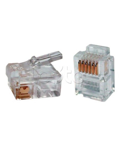 Разъём RJ12 UTP для кабеля кат.3 6P4C ITK CS3-2C3U в Йошкар-Оле Коннекторы Pintop.ru