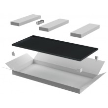 ITK LINEA N Дверь металлическая 600мм шкафа 47U чер. (LN05-47U6X-DM)