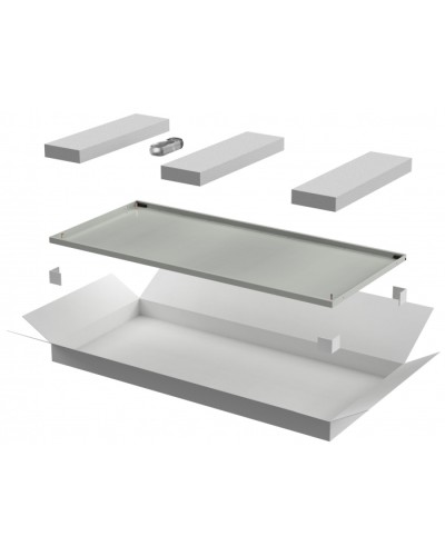 ITK LINEA N Дверь металлическая 800мм шкафа 33U сер. (LN35-33U8X-DM) в Йошкар-Оле Аксессуары для стоек и шкафов Pintop.ru