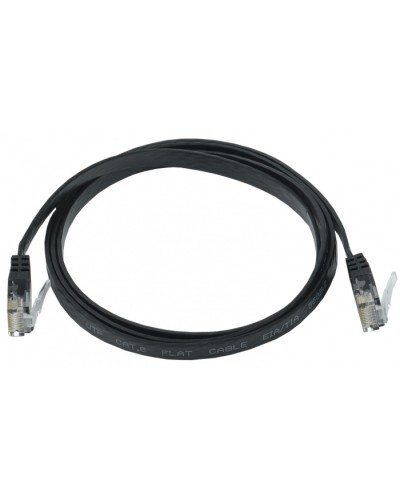ITK Коммутационный шнур плоский кат.6 UTP 5м чёрный (PC09-C06U-5M-FL) в Йошкар-Оле Патч-корды и пигтейлы Pintop.ru
