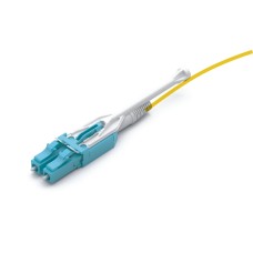 Патч-корд оптический дуплексный, LC-LC, для панелей высокой плотности, OS2, LSZH, 5 м, желтый LANMASTER LAN-2LC-2LC/OS2H-5.0