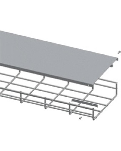 Крышка для лотка шириной 100мм, 1м. LANMASTER LAN-MT-AB100-EZ в Йошкар-Оле Аксессуары для лотков Pintop.ru