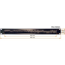 Органайзер кабельный 19" 1U c щеточным вводом LANMASTER LAN-ORG/BP-1U