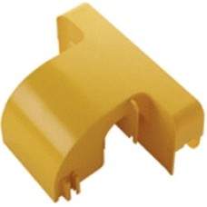 Спуск кабельный под лоток 120 мм с крышкой, желтый LANMASTER LAN-OT120-OB