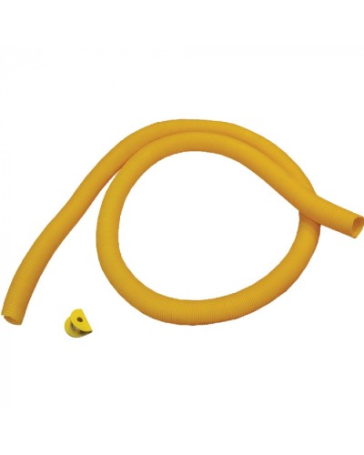 Гофротруба 80 мм для кабельного спуска, с разрезом, 3 метра, желтая LANMASTER (LAN-OT-TUBE-80) в Йошкар-Оле Аксессуары для лотков Pintop.ru