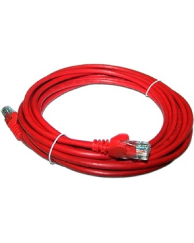 Патч-корд RJ45 - RJ45, 4 пары, UTP, категория 5е, 15 м, красный, LSZH LANMASTER LAN-PC45/U5E-15-RD в Йошкар-Оле Патч-корды и пигтейлы Pintop.ru