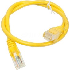 Патч-корд RJ45 - RJ45, 4 пары, UTP, категория 5е, 1.5 м, желтый, LSZH LANMASTER LAN-PC45/U5E-1.5-YL