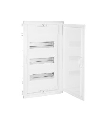 Щит встраиваемый Nedbox с округленной дверью белой RAL 9010 1 рейка 36+2 модуля Legrand 001413 в Йошкар-Оле Щиты электрические Pintop.ru