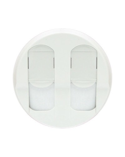 Лицевая панель для розеток 2хRJ45 белый Celiane Legrand 068252 в Йошкар-Оле Аксессуары для кабель-канала Pintop.ru