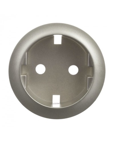 Лицевая панель для розетки 2К+З немецкий стандарт титан Celiane Legrand 068431 в Йошкар-Оле Аксессуары для кабель-канала Pintop.ru