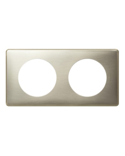 Рамка 2 поста титан Celiane Legrand 068902 в Йошкар-Оле Аксессуары для кабель-канала Pintop.ru