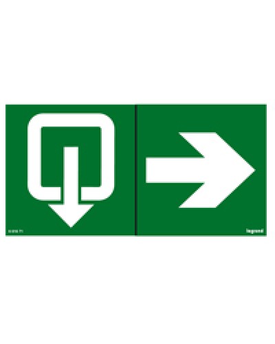 Пиктограмма 100х200 эвакуация стрелка Legrand 661671 в Йошкар-Оле Дополнительное оборудование для ОПС Pintop.ru