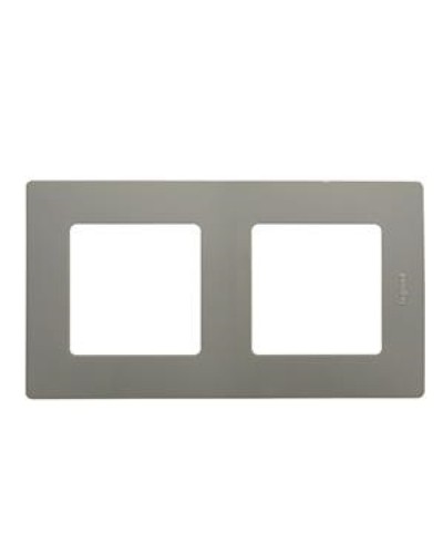 Рамка 2 поста Etika светлая галька Legrand 672522 в Йошкар-Оле Аксессуары для кабель-канала Pintop.ru