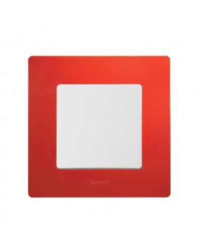 Рамка 1 пост Etika красный Legrand 672531 в Йошкар-Оле Аксессуары для кабель-канала Pintop.ru