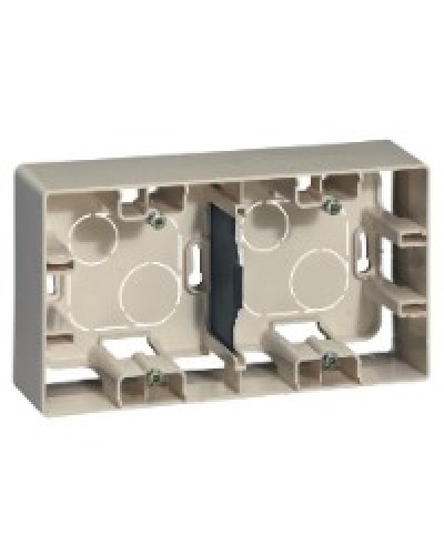 Коробка накладного монтажа 2 поста слоновая кость Etika Legrand 672540 в Йошкар-Оле Распределительные коробки Pintop.ru