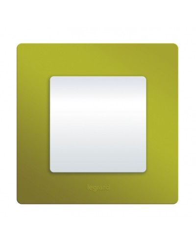 Рамка 1 пост Etika зеленый папоротник Legrand 672541 в Йошкар-Оле Аксессуары для кабель-канала Pintop.ru