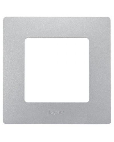 Рамка 1 пост Etika алюминий Legrand 672551 в Йошкар-Оле Аксессуары для кабель-канала Pintop.ru