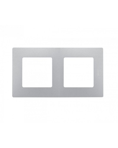 Рамка 2 поста Etika алюминий Legrand 672552 в Йошкар-Оле Аксессуары для кабель-канала Pintop.ru