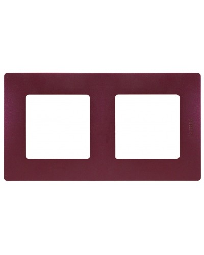 Рамка 2 поста Etika сливовый Legrand 672562 в Йошкар-Оле Аксессуары для кабель-канала Pintop.ru
