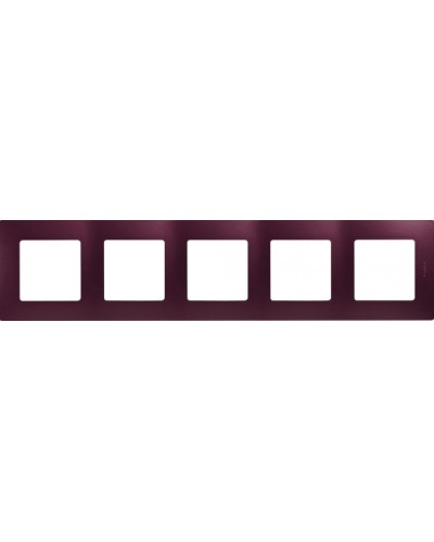 Рамка 5 постов Etika сливовый Legrand 672565 в Йошкар-Оле Аксессуары для кабель-канала Pintop.ru