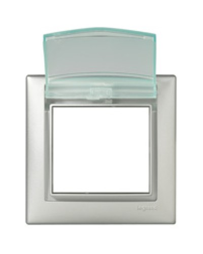 Рамка влагозащищенная Valena IP 44 с крышкой алюминий Legrand 770150 в Йошкар-Оле Аксессуары для кабель-канала Pintop.ru