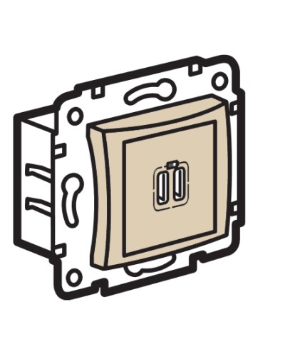 Устройство зарядное с коннекторами USB Legrand (774170) в Йошкар-Оле Аксессуары для кабель-канала Pintop.ru