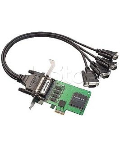 Плата 4-портовая RS-232 для шины PCI Express Moxa CP-104EL-A-DB9M в Йошкар-Оле Сетевые карты Pintop.ru