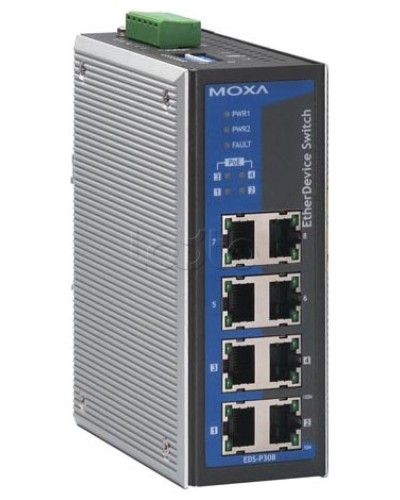 Коммутатор неуправляемый промышленный 8-портовый Moxa EDS-308-T в Йошкар-Оле Коммутаторы Pintop.ru