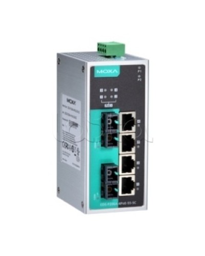 Коммутатор PoE 6-портовый Moxa EDS-P206A-4PoE-MM-SC в Йошкар-Оле Коммутаторы Pintop.ru