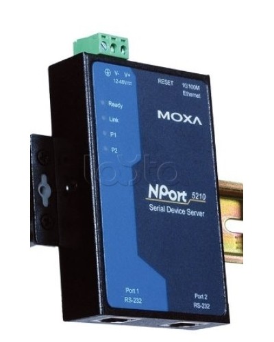 Сервер 2-портовый RS-232 в Ethernet Moxa NPort 5210-T в Йошкар-Оле Дополнительное оборудование для ОПС Pintop.ru