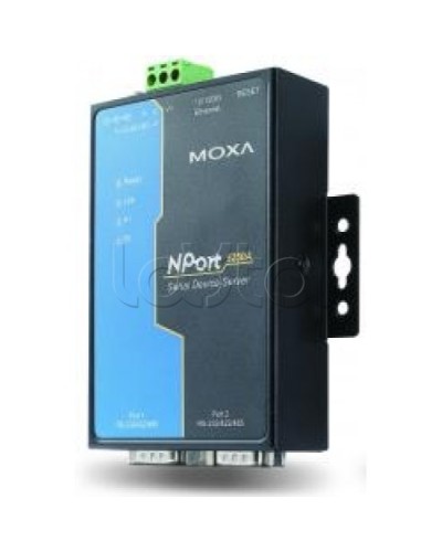 Сервер 2-портовый RS-232/422/485 в Ethernet Moxa NPort 5250A-T в Йошкар-Оле Дополнительное оборудование для ОПС Pintop.ru