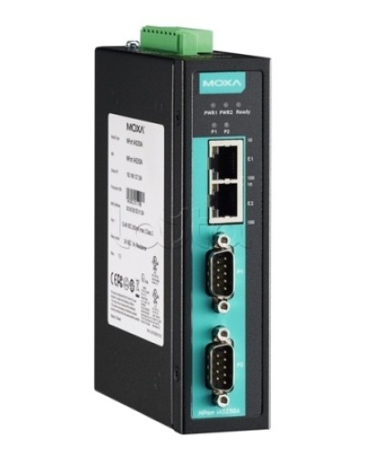 Сервер 2-портовый RS-232/422/485 в Ethernet Moxa NPort IA-5250AI в Йошкар-Оле Дополнительное оборудование для ОПС Pintop.ru