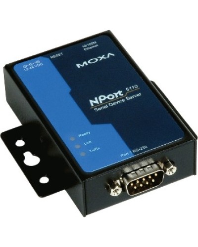 Сервер 1-портовый RS-232 в Ethernet Moxa NPort 5110 в Йошкар-Оле Дополнительное оборудование для ОПС Pintop.ru