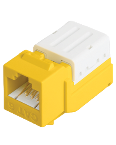 Модуль-вставка NIKOMAX (NMC-KJUE2-FT-YL) в Йошкар-Оле Модули Keystone Pintop.ru