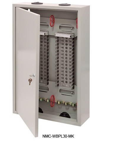 Щит распределительный настенный 30 плинтов NIKOMAX (NMC-WBPL30-MK) в Йошкар-Оле Щиты электрические Pintop.ru
