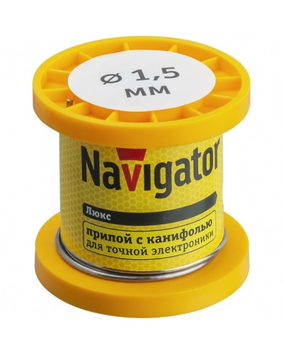 Припой Navigator 93 077 NEM-Pos02-61K-1.5-K50 (ПОС-61, катушка, 1.5 мм, 50 гр) в Йошкар-Оле Аксессуары для кабель-канала Pintop.ru