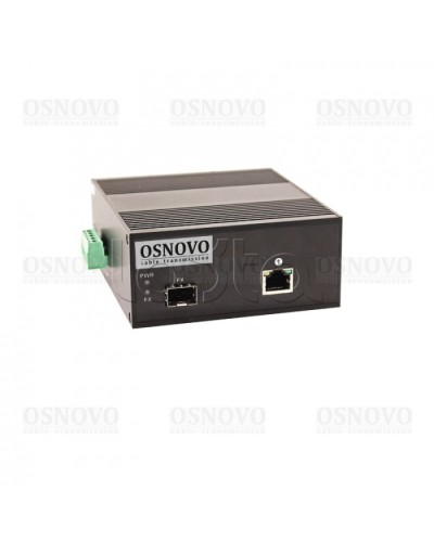 Медиаконвертер Gigabit Ethernet с поддержкой PoE OSNOVO OMC-1000-11X/I в Йошкар-Оле Медиаконвертеры Pintop.ru